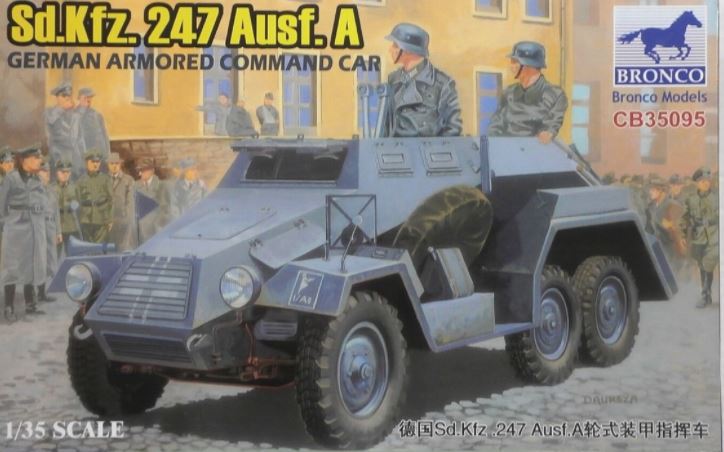 CB35095  техника и вооружение  Sd.Kfz. 247 Ausf. A German armored command car  (1:35)