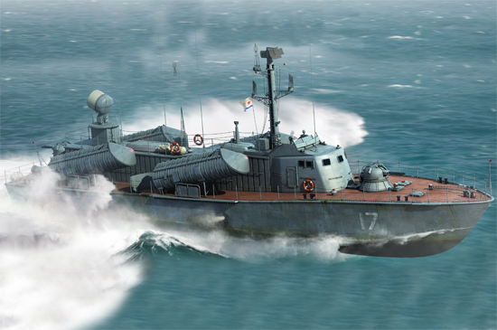 67202  флот  Russian OSA Class Missile Boat OSA2  (1:72)