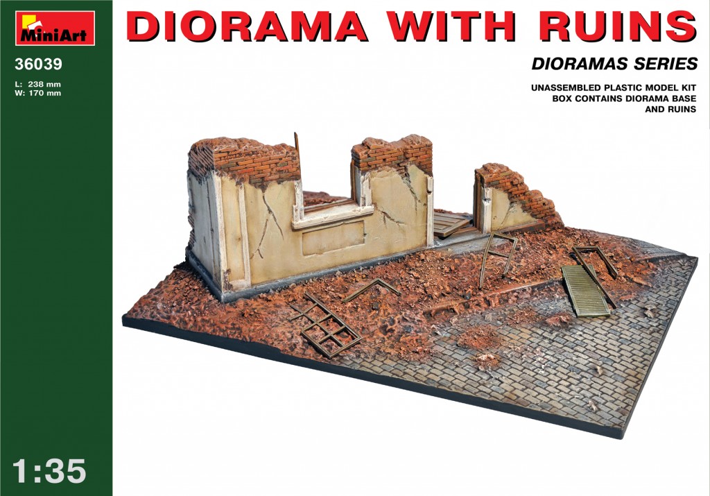 36039  наборы для диорам  DIORAMA WITH RUINS  (1:35)