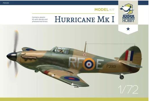 70020  авиация  Hurricane Mk I  (1:72)