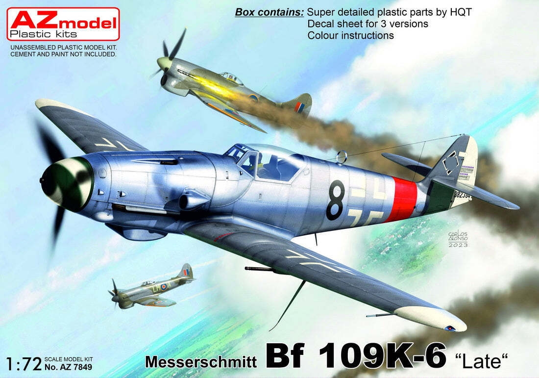 AZ7849  авиация  Messerschmitt Bf 109K-6 Late  (1:72)