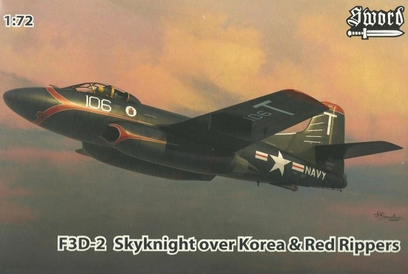 72094SE  авиация  F3D-2 Skyknight over Korea  (1:72)