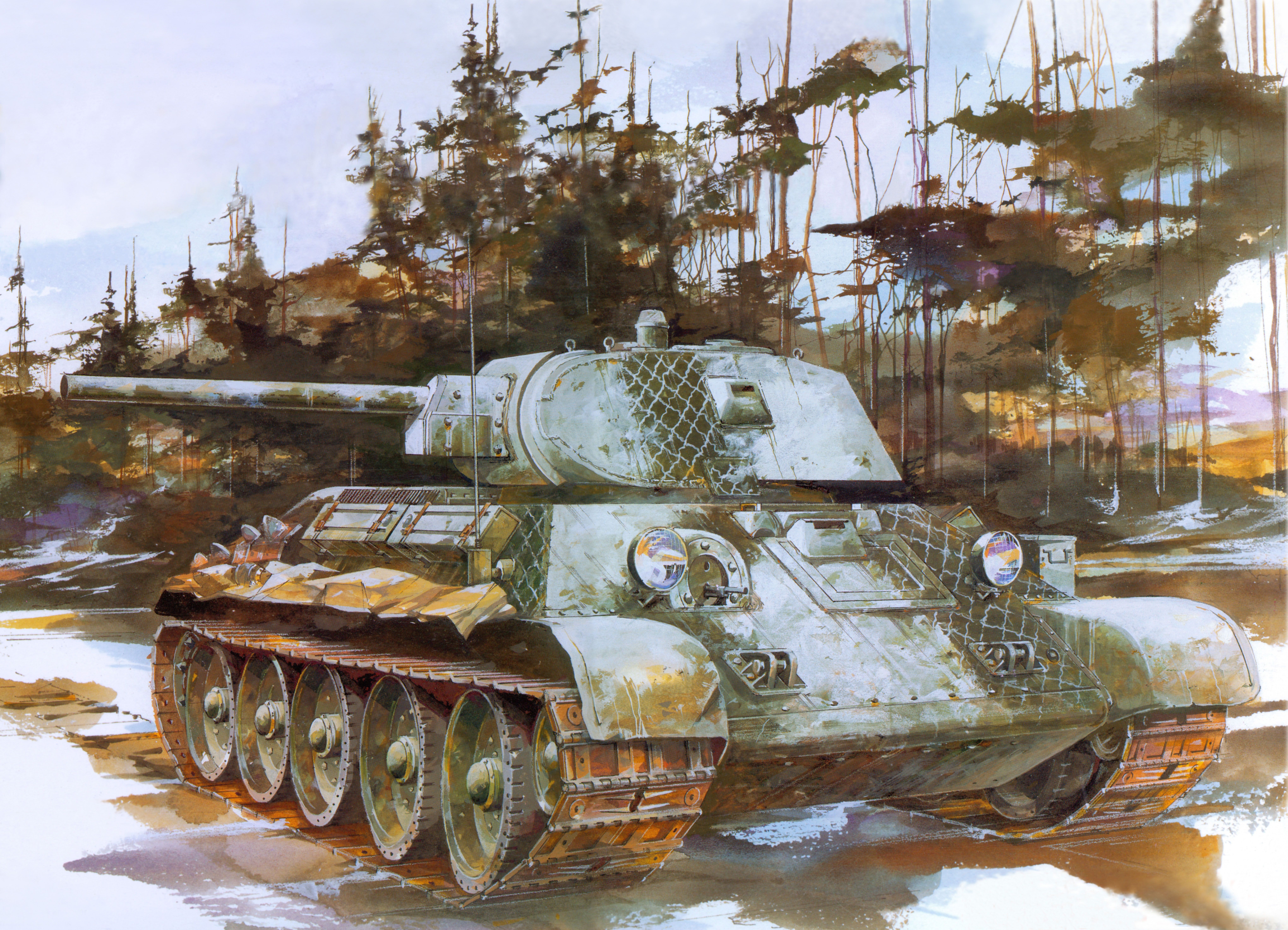 6205  техника и вооружение  Танк-34/76 Mod. 1941 (1:35)