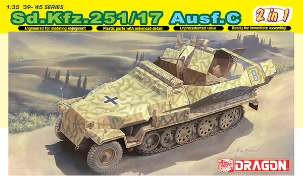 6592  техника и вооружение  БТР Sd.Kfz. 251/17 Ausf.C  (1:35)