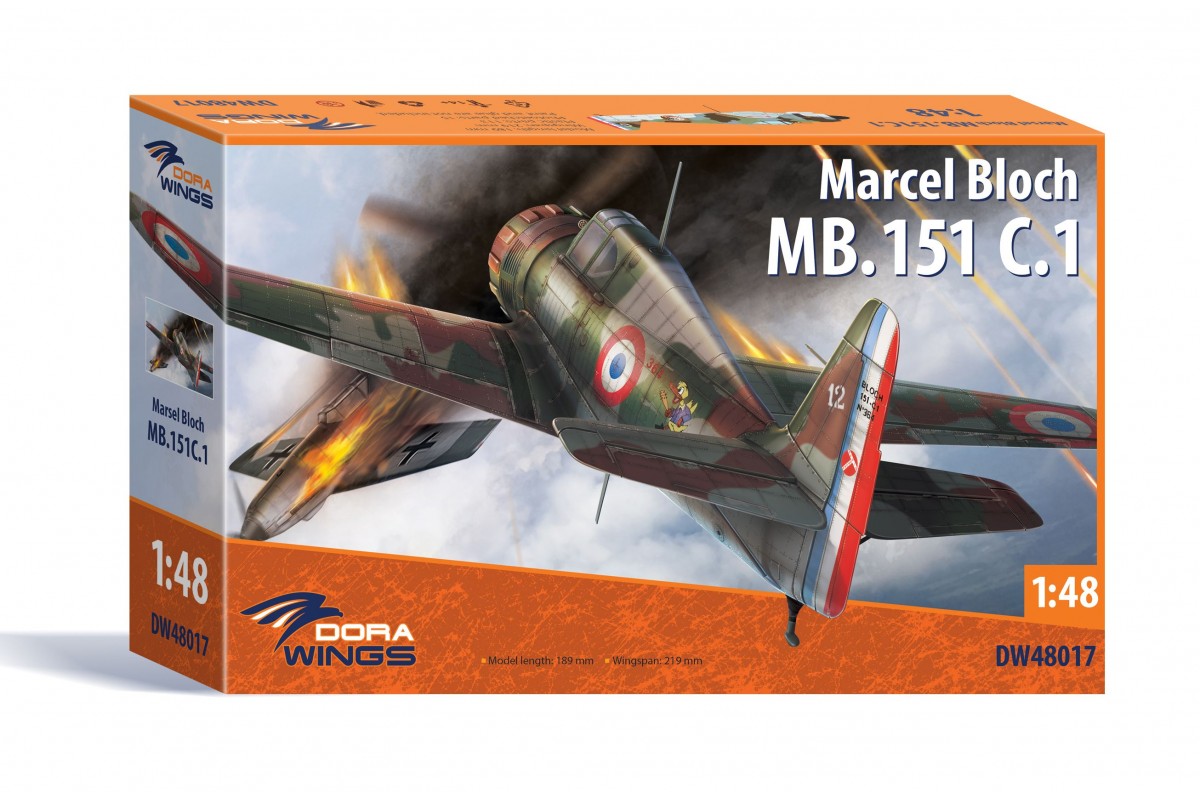 DW48017  авиация  Marcel Bloch MB. 151C.1  (1:48)
