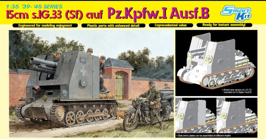 6259  техника и вооружение  САУ 15cm s.IG.33(Sf) auf Pz.Kpfw.I Ausf.B (1:35)
