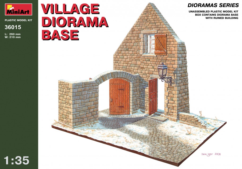 36015  наборы для диорам  VILLAGE DIORAMA BASE  (1:35)