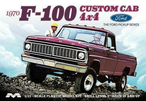 1230  автомобили и мотоциклы  1970 F-100 Ford Custom Cab Truck  (1:25)