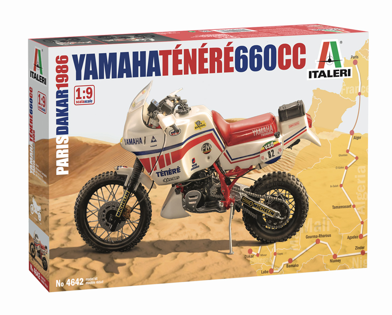 4642  автомобили и мотоциклы  Yamaha Ténéré 660 cc Paris Dakar 1986  (1:9)