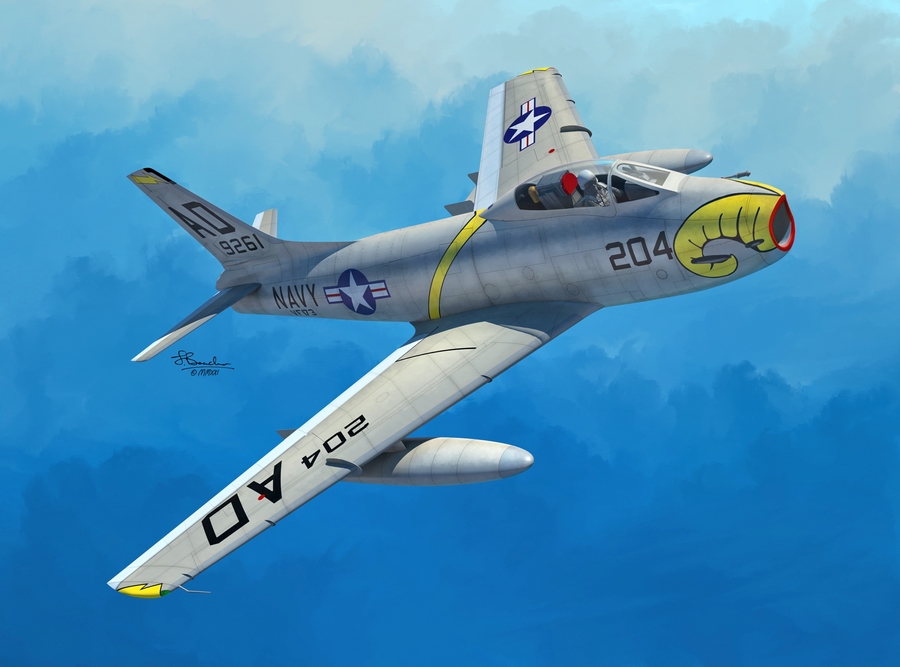 72139  авиация  North-American Fj-3/FJ-3M Fury  (1:72)