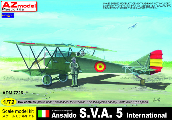 ADM7226  авиация  Ansaldo S.V.A. 5 International  (1:72)