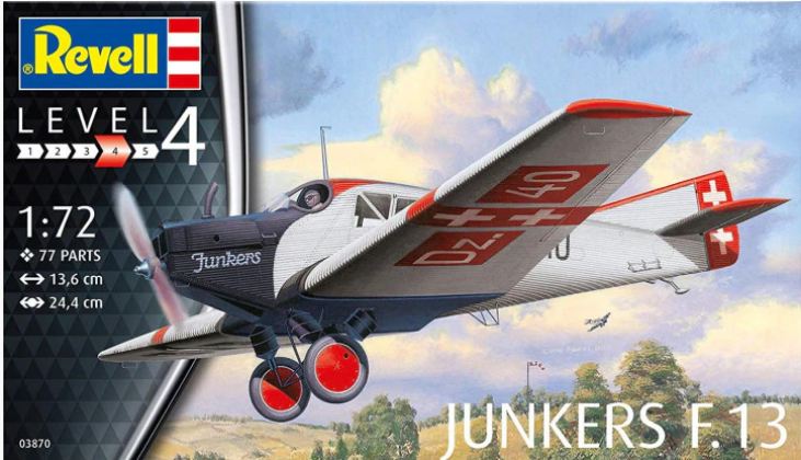 03870  авиация  Junkers F.13  (1:72)