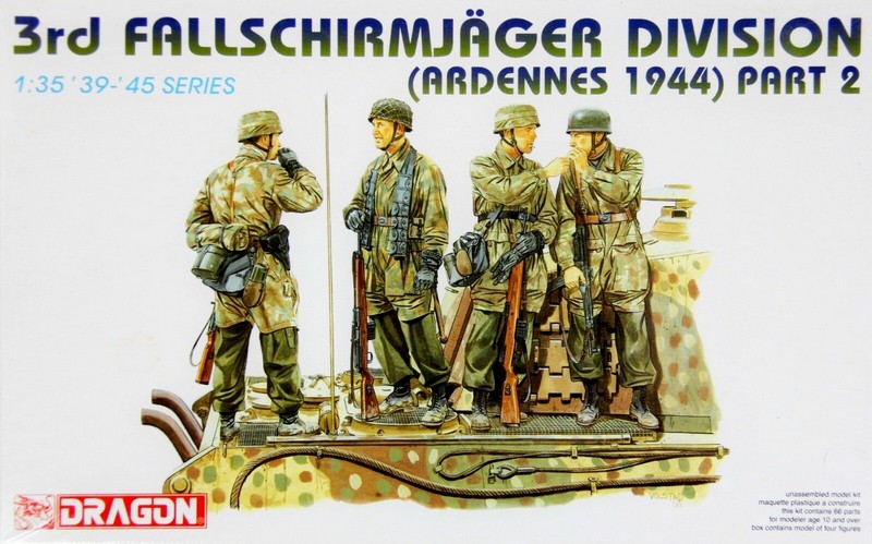 6143  фигуры German 3rd Fallschirmjager Division Pt 2 Ardennes 1944 (1:35)