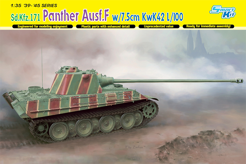 6799  техника и вооружение  танк Sd.Kfz.171 Panther Ausf.F w/7.5cm KwK42 L/100 (1:35)