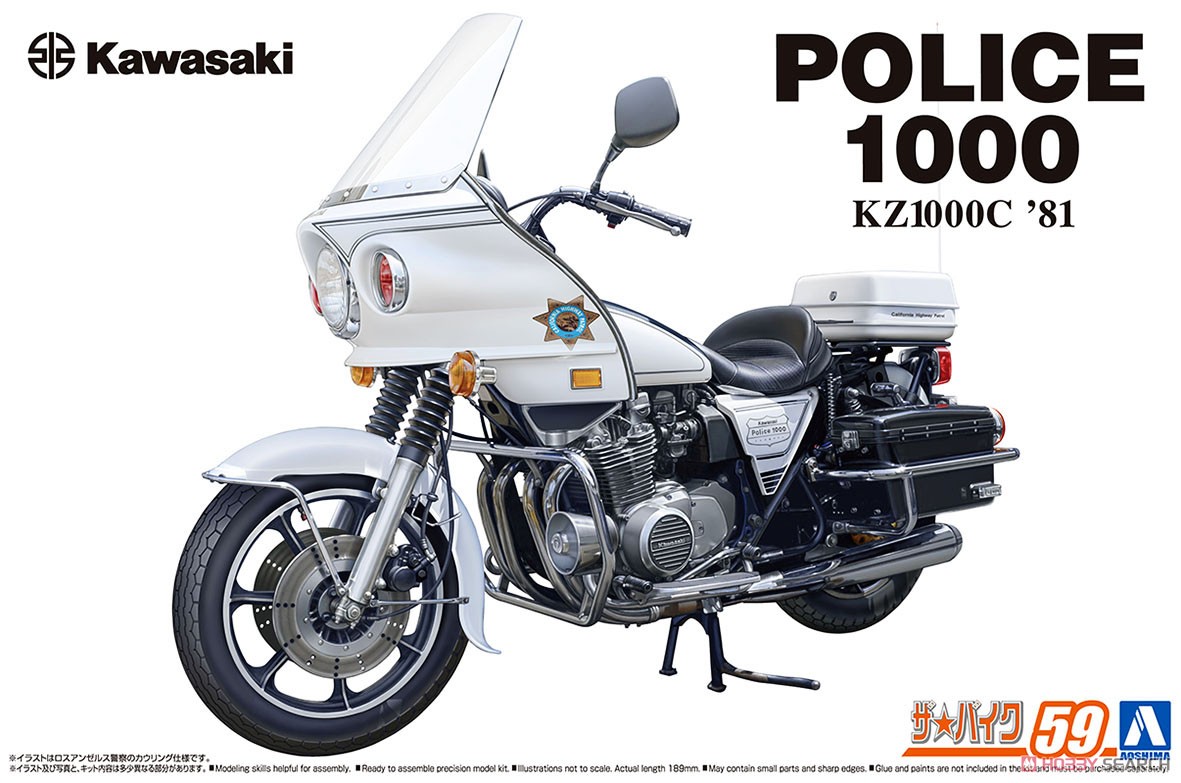 06480  автомобили и мотоциклы  Kawasaki KZ1000C Police 1000 '81  (1:12)