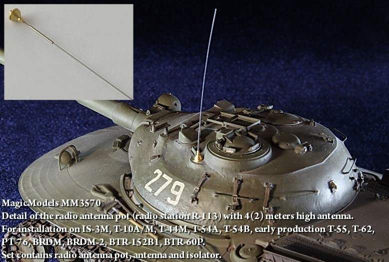 MM3570  дополнения из металла  Radio antenna pot (radio station R-113) with 4(2) meters 