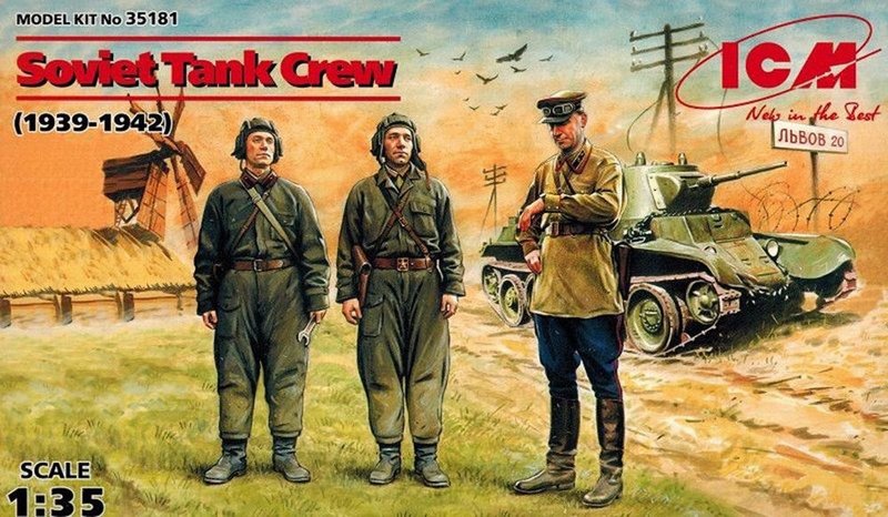 35181  фигуры  Советский танковый экипаж (1939-1942) (1:35)