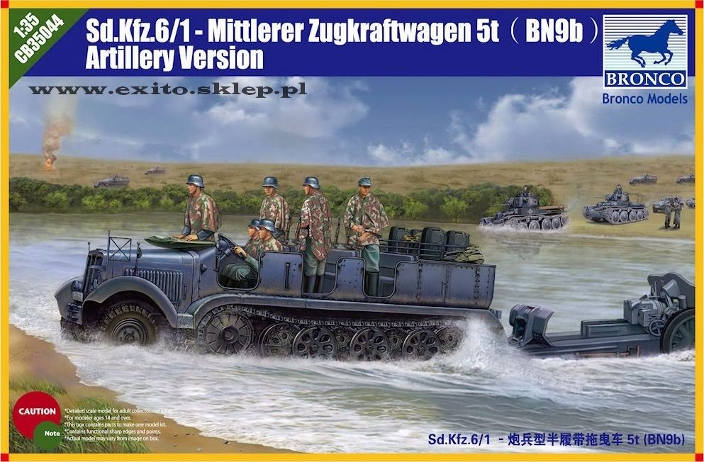 CB35044  техника и вооружение  Sd.Kfz.6/1 5t (BN9b) Artillery Version  (1:35)