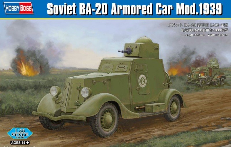 83883  техника и вооружение  Soviet Ba-20 Armored car Model1939  (1:35)