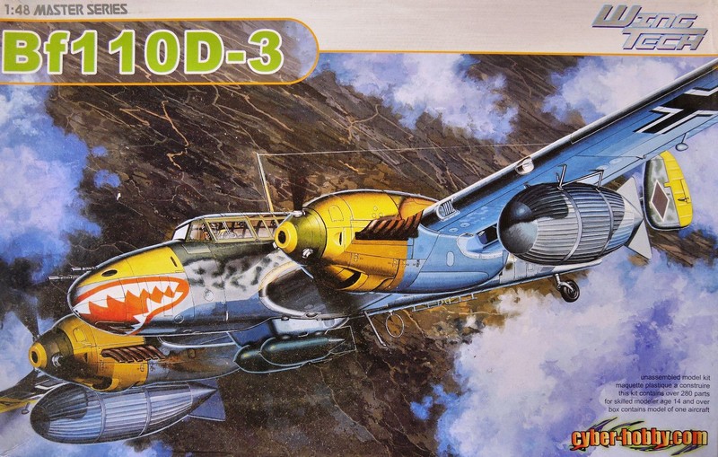 5555  авиация  Messerschmitt Bf110D-3  (1:48)