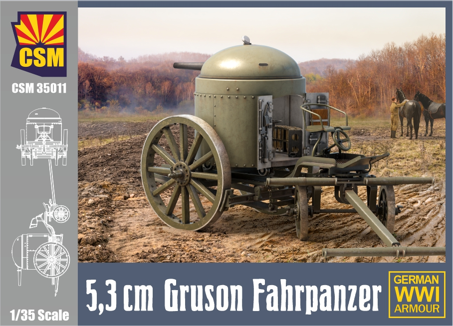 CSM35011  техника и вооружение  5,3 Gruson Fahrpanzer  (1:35)