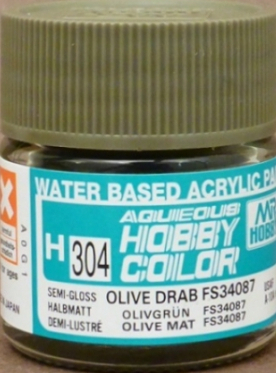H304  краска 10мл  OLIVE DRAB FS34087