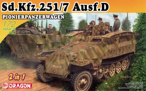 7605  техника и вооружение  Sd.Kfz.251/7 Ausf.D Pionierpanzerwagen  (1:72)