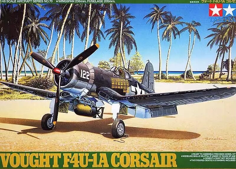 61070  авиация  Vought F4U-1A "Corsair"  (1:48)