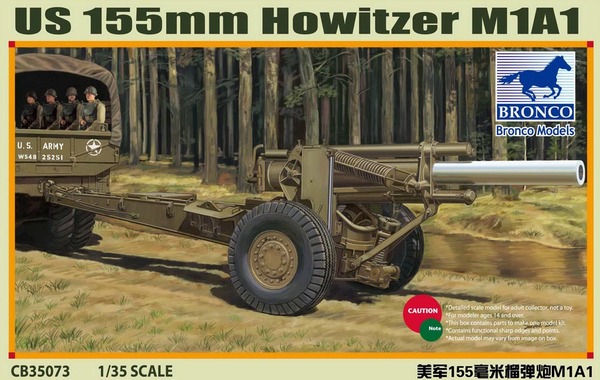 CB35073  техника и вооружение  US 155mm Howitzer M1A1  (1:35)