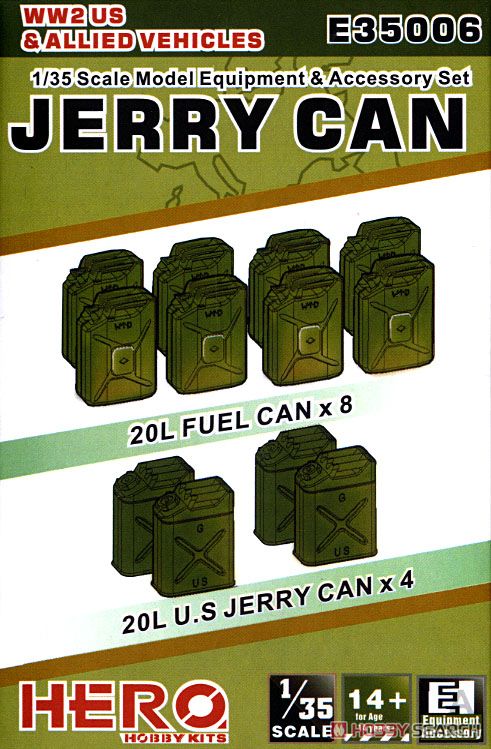E35006  дополнения из пластика  Jerry Can Blitz Can (12 pcs)  (1:35)