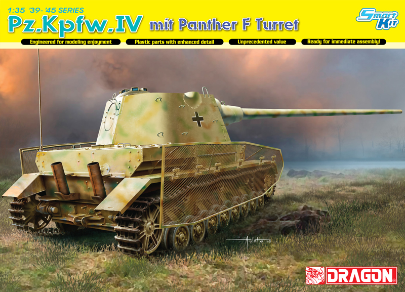 6824  техника и вооружение  Pz.Kpfw.IV mit Panther F Turret (1:35)