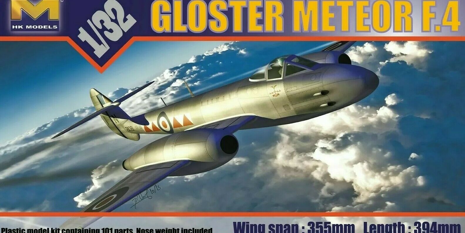 01E06  авиация  Gloster Meteor F.4  (1:32)