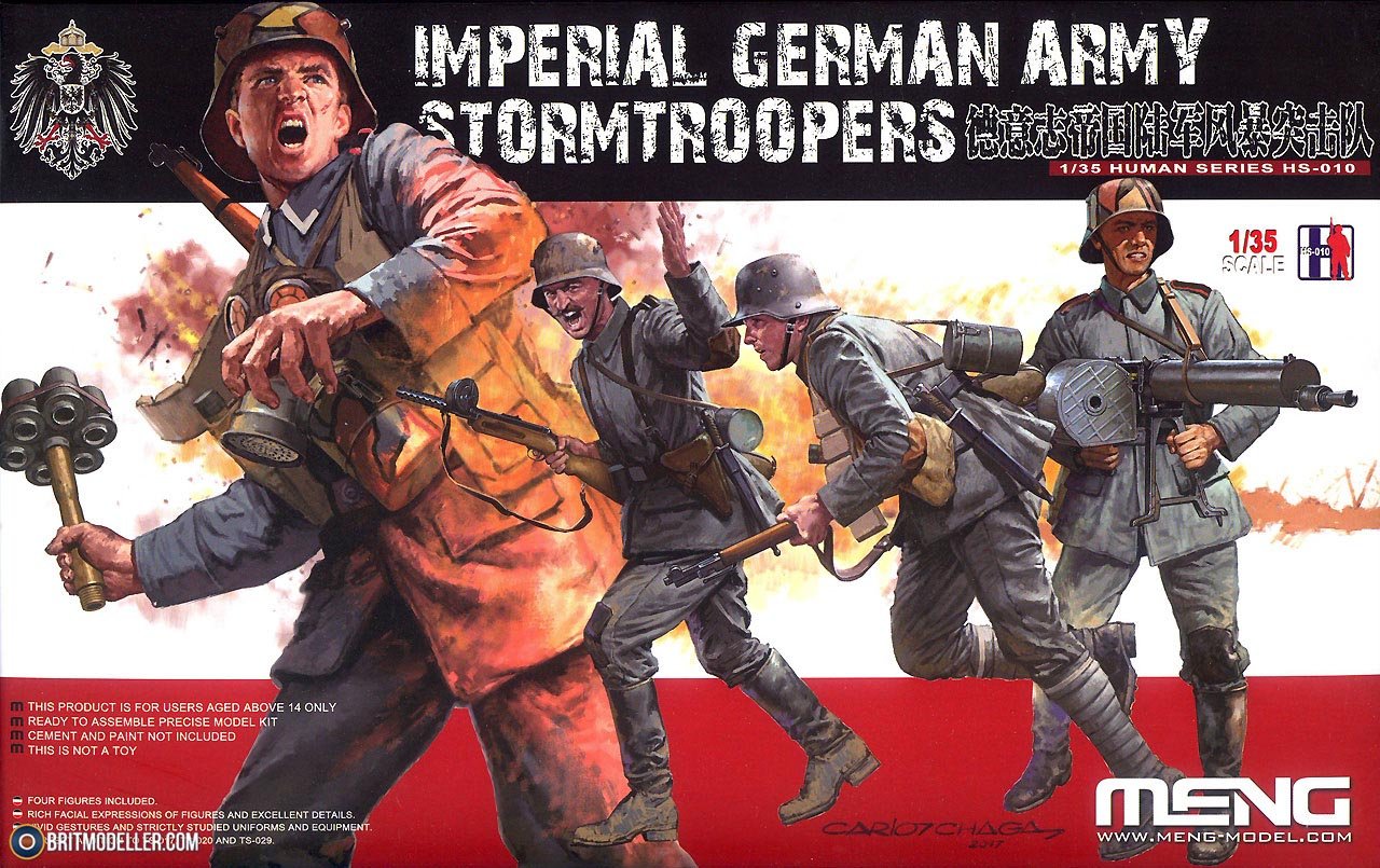 HS-010  фигуры  Imperial German Army Stormtroopers WW I  (1:35)