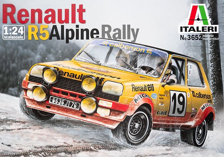 3652  автомобили и мотоциклы  Renault R5 Alpine Rally  (1:24)