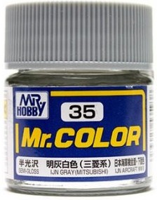 C 35  краска 10мл  IJN GRAY (MITSUBISHI)
