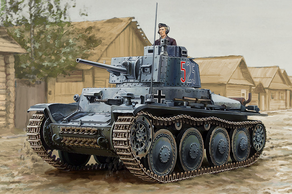 82603  техника и вооружение  Pzkpfw 38(t) Ausf.E/F  (1:16)
