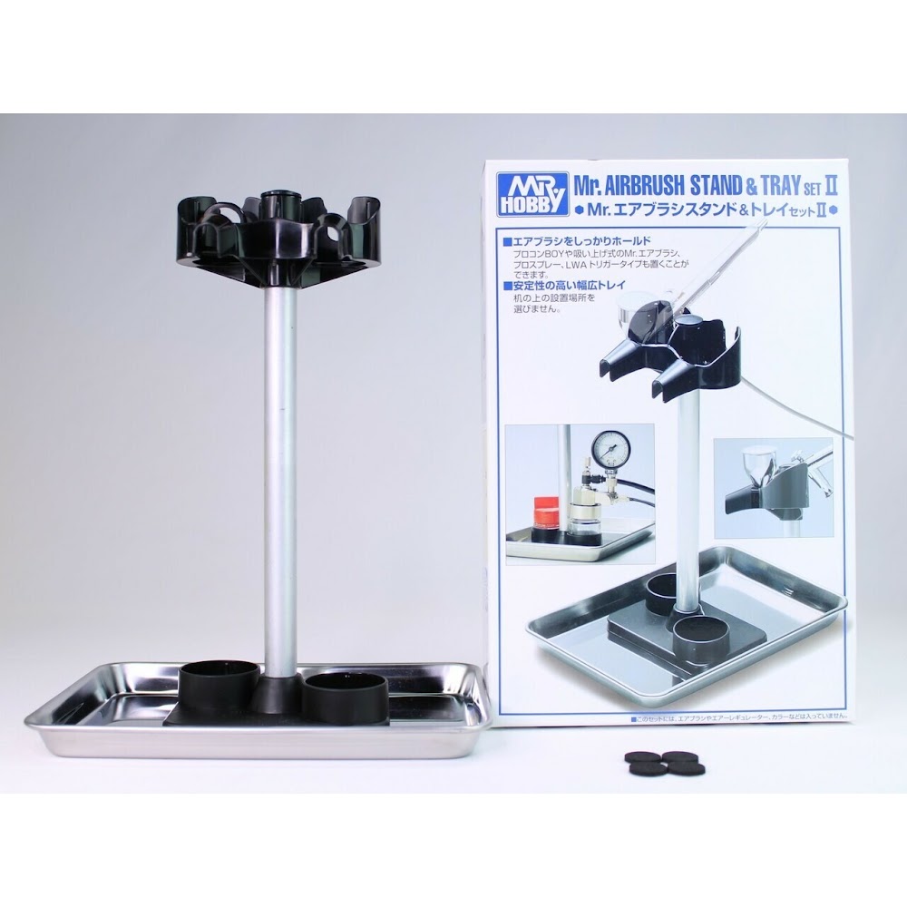 PS-230  аэрография  Подставка для аэрографа Mr.Airbrush Stand & Tray Set II