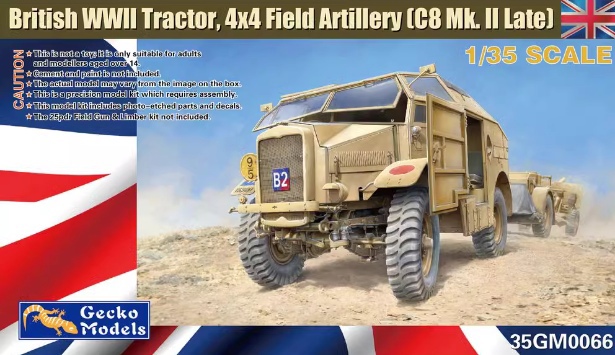 35GM0066  техника и вооружение  British WWII Tractor 4x4 Field Artillery (C8 Mk.II Late)  (1:35)