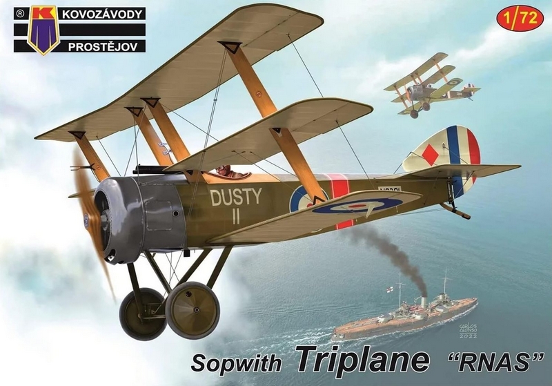 KPM0338  авиация  Sopwith Triplane "RNAS"  (1:72)