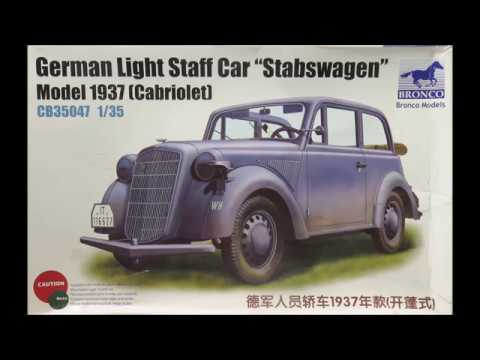 CB35047   техника и вооружение  German Light Staff Car Stabswagen Model 1937 (Cabriolet) (1:35)