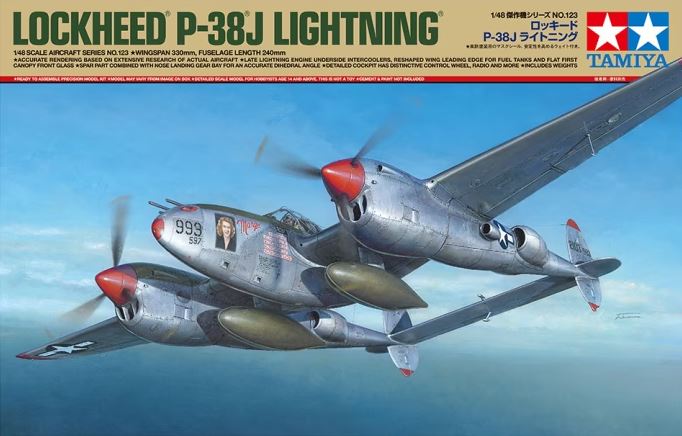 61123  авиация  Lockheed P-38J Lightning  (1:48)