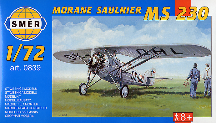 0839  авиация  Morane Saulnier MS 230  (1:72)