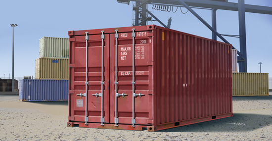 01029  наборы для диорам  20ft Container  (1:35)