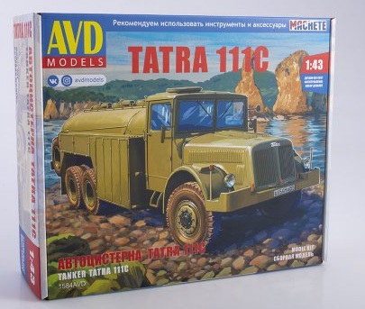 1584AVD  автомобили и мотоциклы  Tatra 111C автоцистерна  (1:43)
