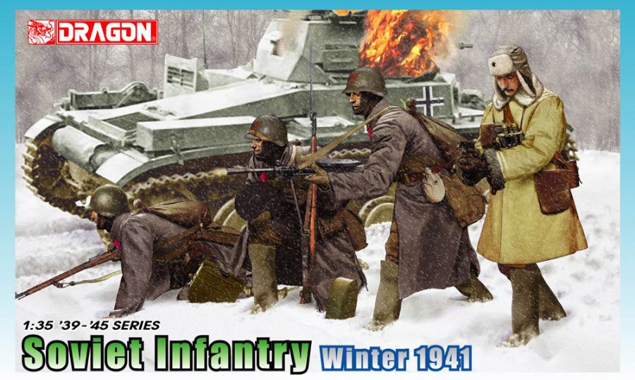 6744  фигуры Soviet Infantry Winter 1941 (1:35)