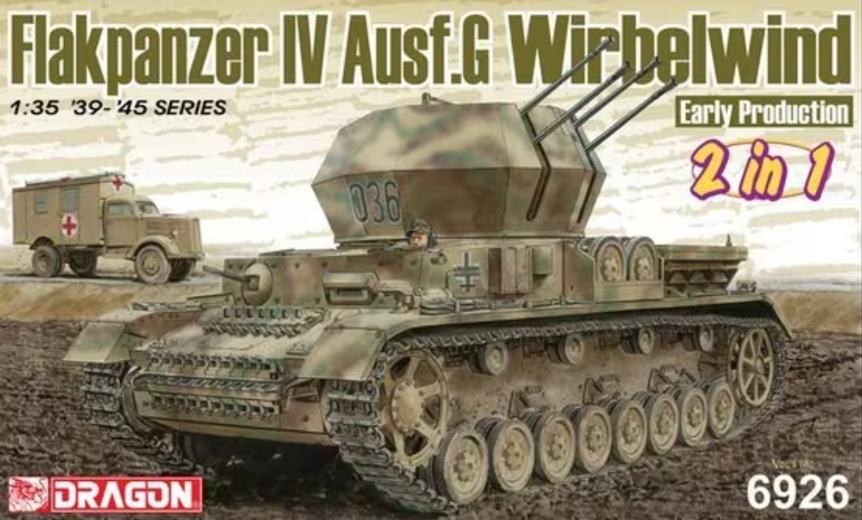 6926  техника и вооружение  Flakpanzer IV Ausf.G Wirbelwind Early Production  (1:35)
