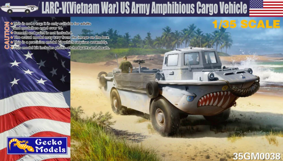 35GM0038  техника и вооружение  LARC-V (Vietnam War) US Army Amphibious Cargo Vehicle  (1:35)