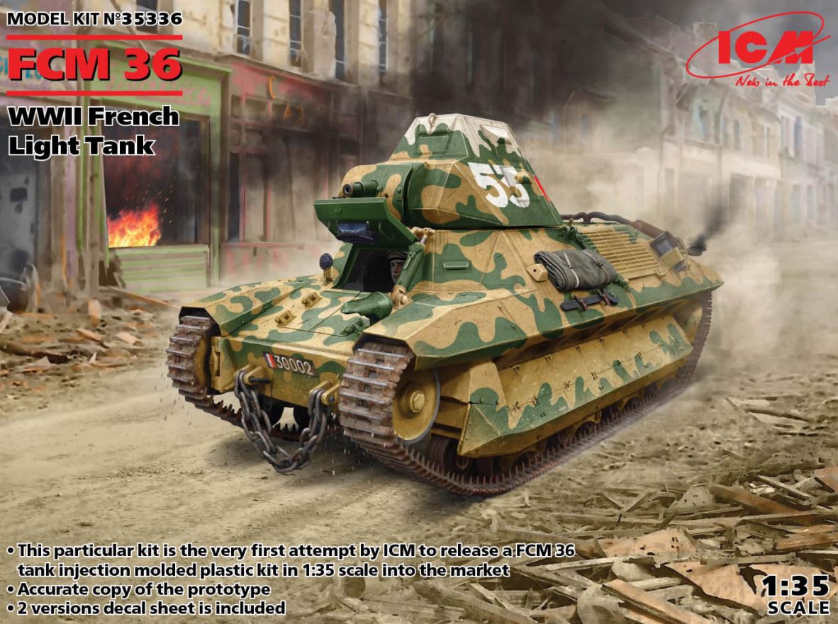 35336  техника и вооружение  FCM 36, WWII French Light Tank  (1:35)