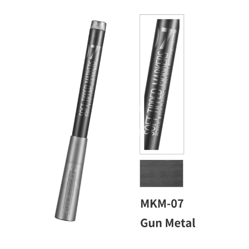 MKM-07  краска  Маркер вороненая сталь Gun Metal Soft Tipped Marker Pen
