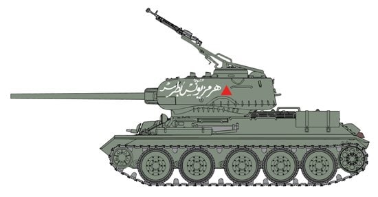 3571  техника и вооружение  Arab Танк-34/85  (1:35)